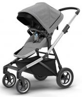 Детская коляска Thule Sleek, с прогулочным блоком, Grey Melange